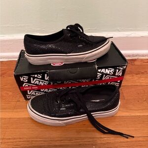 Vans Sparkly Black Sneakers